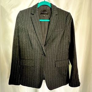 Banana Republic Classic One-Button Pinstripe Blazer